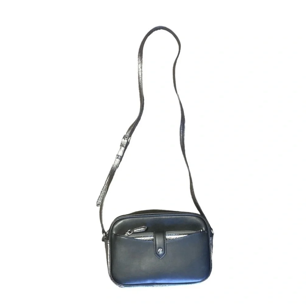 GILI Got It Love It Black Leather crossbody Purse